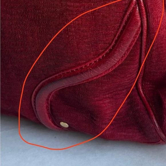 REBECCA MINKOFF MAC Clutch Bombe Blood Red Leather Crossbody Shoulder Bag - Picture 12 of 12